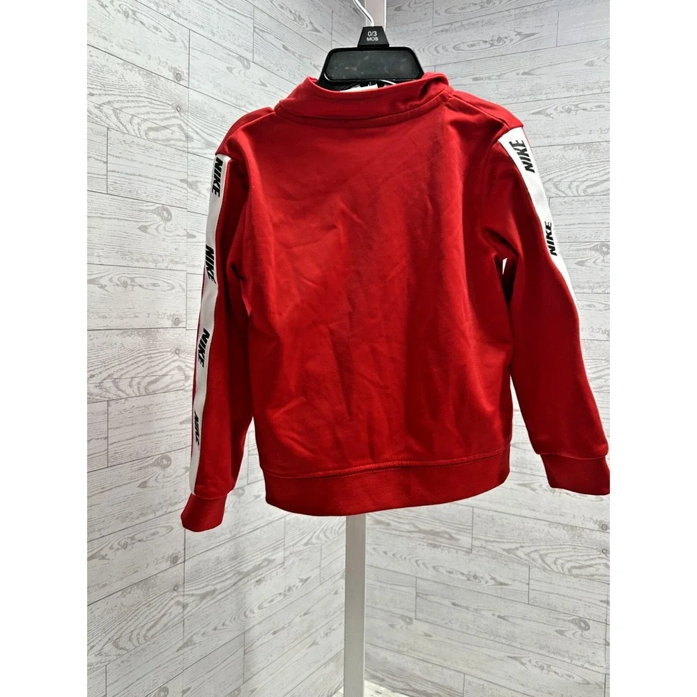 NIKE Red Track Jacket‎ Boys 24 Months Full Zip Pockets Toddler Coat Active